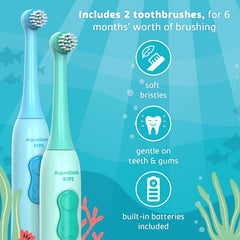 Toothbrush handle showing built-in battery