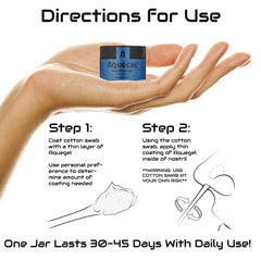 Aquegel Nasal Moisturizer on the nose shows easy, comfortable application.
