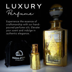 Traditional Arabian tola bottle of Egyptian Musk perfume oil