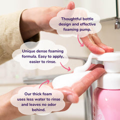 Bottle wash with unscented, dye-free formula shown
