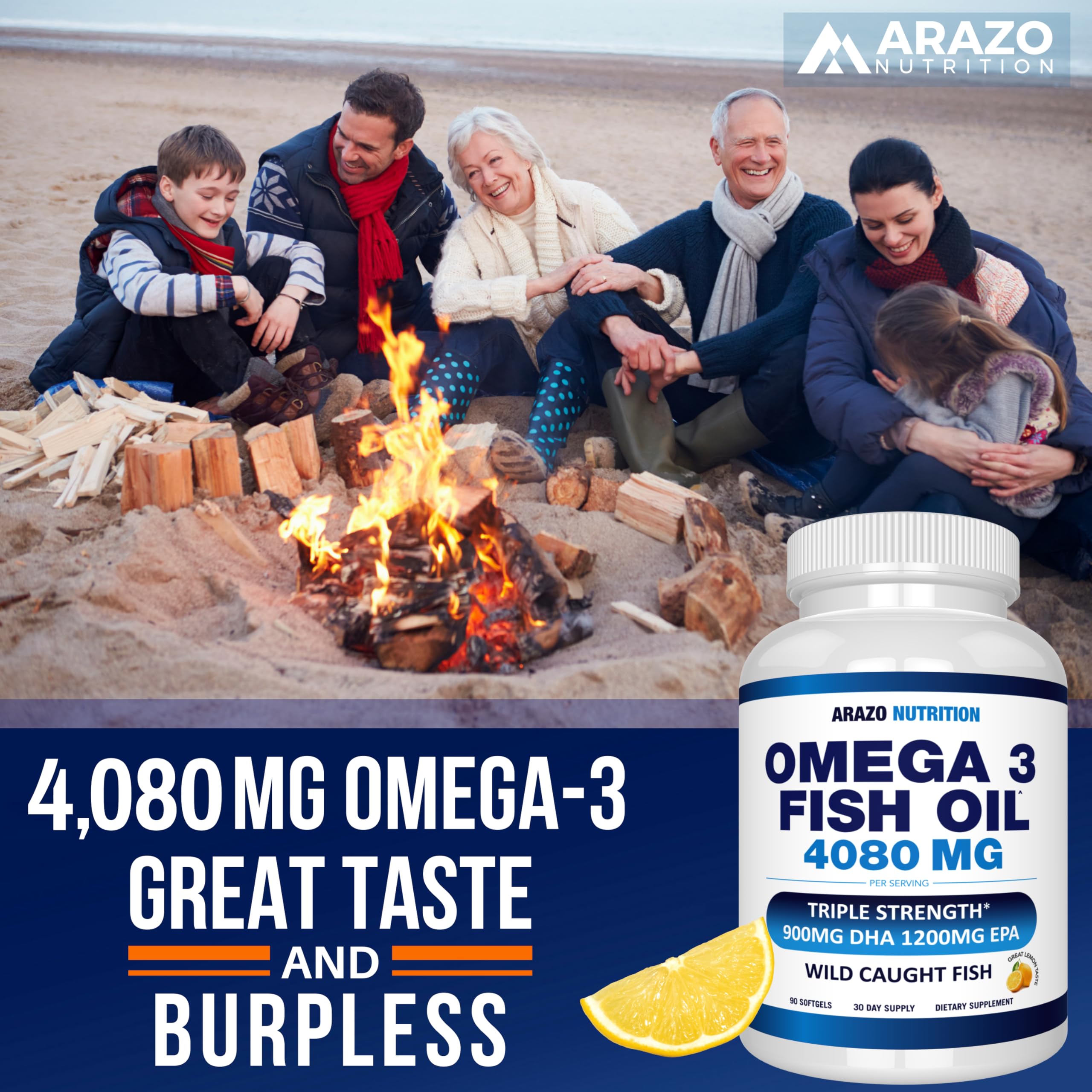 Lemon flavor burpless softgels packaging