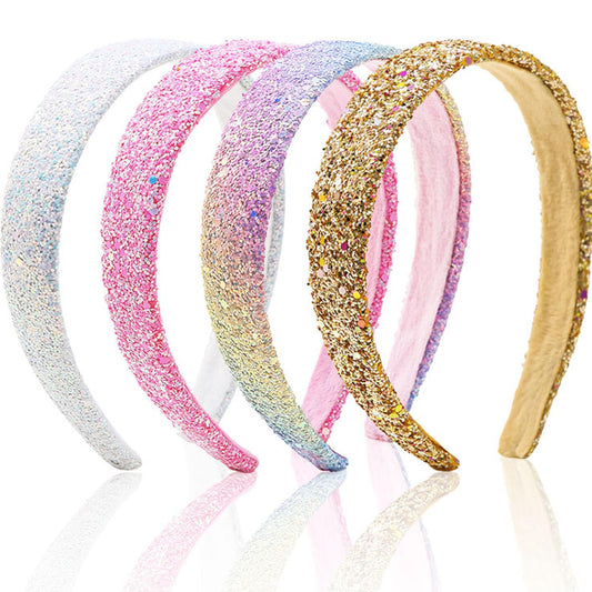 ARBEYOOU glitter rainbow headband for colorful outfits and party looks