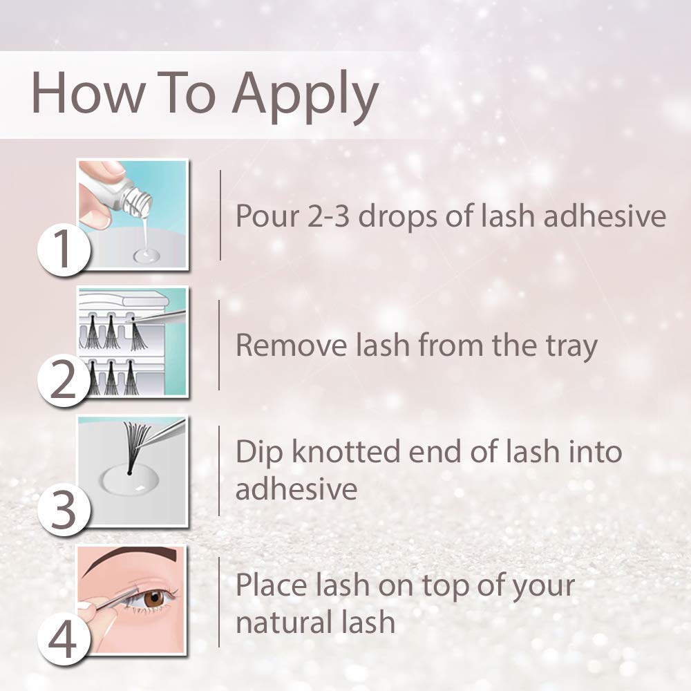 Ardell LashTite drop-tip applicator demonstrates controlled glue application.