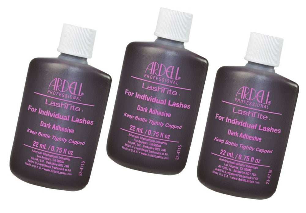 Ardell Lashtite Dark adhesive bottle ready to secure lashes all day