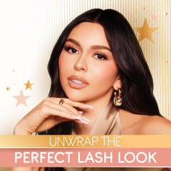 Ardell Naked Lashes 420 on-eye look demonstrates wispy natural enhancement.