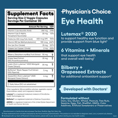 Areds 2 eye vitamins bottle - back label