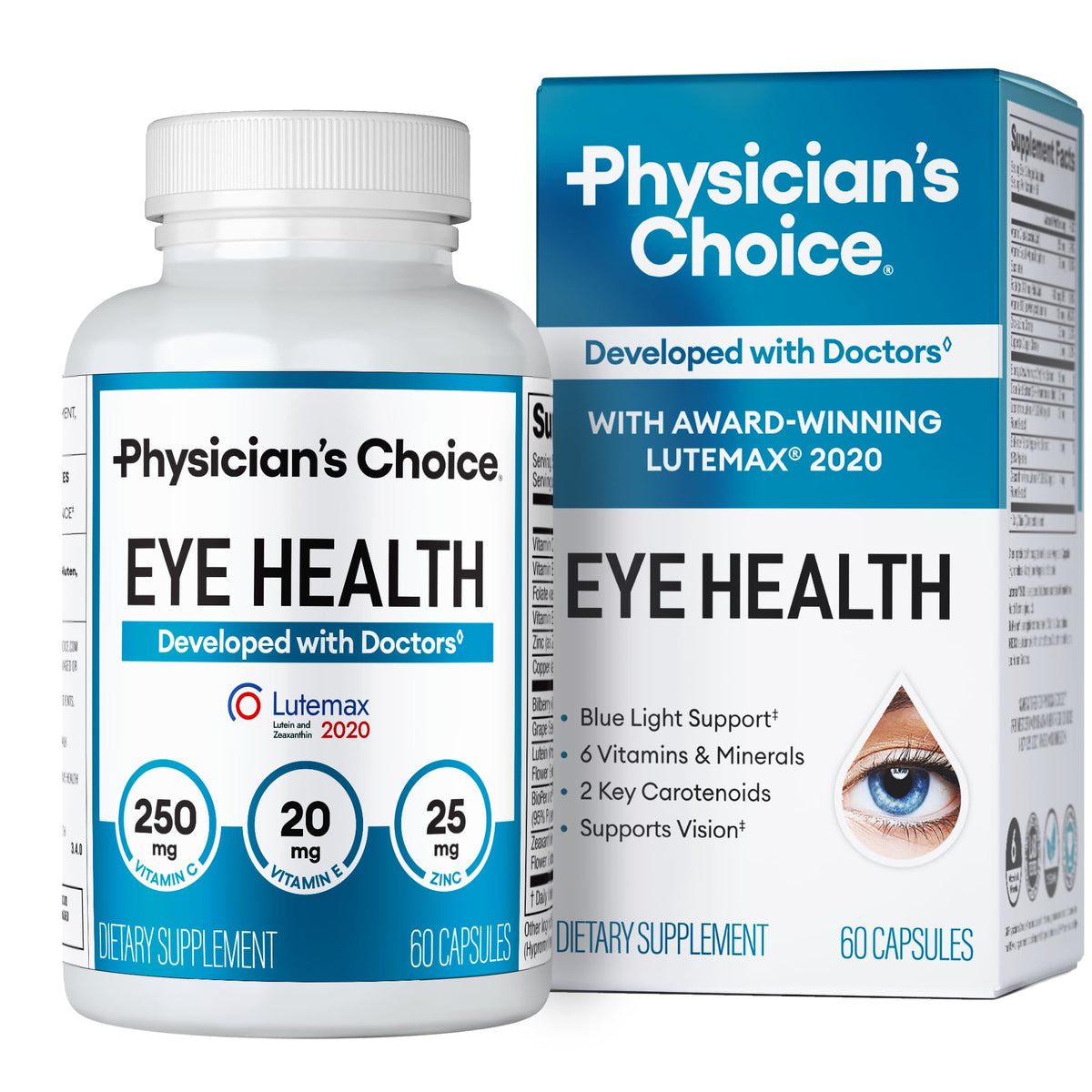 Areds 2 eye vitamins bottle - front view