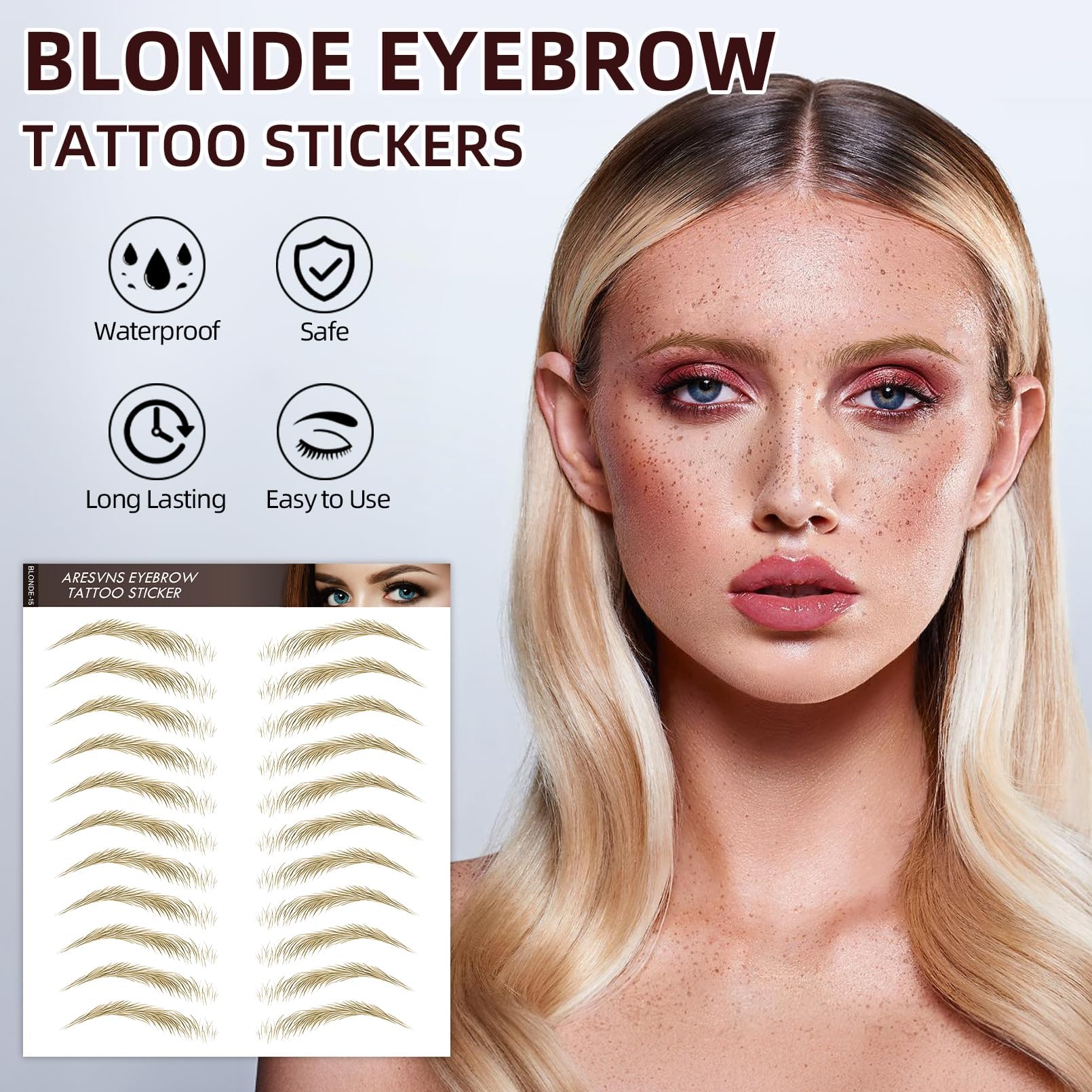 Aresvns Back Visual Guide helps align brows for symmetry.