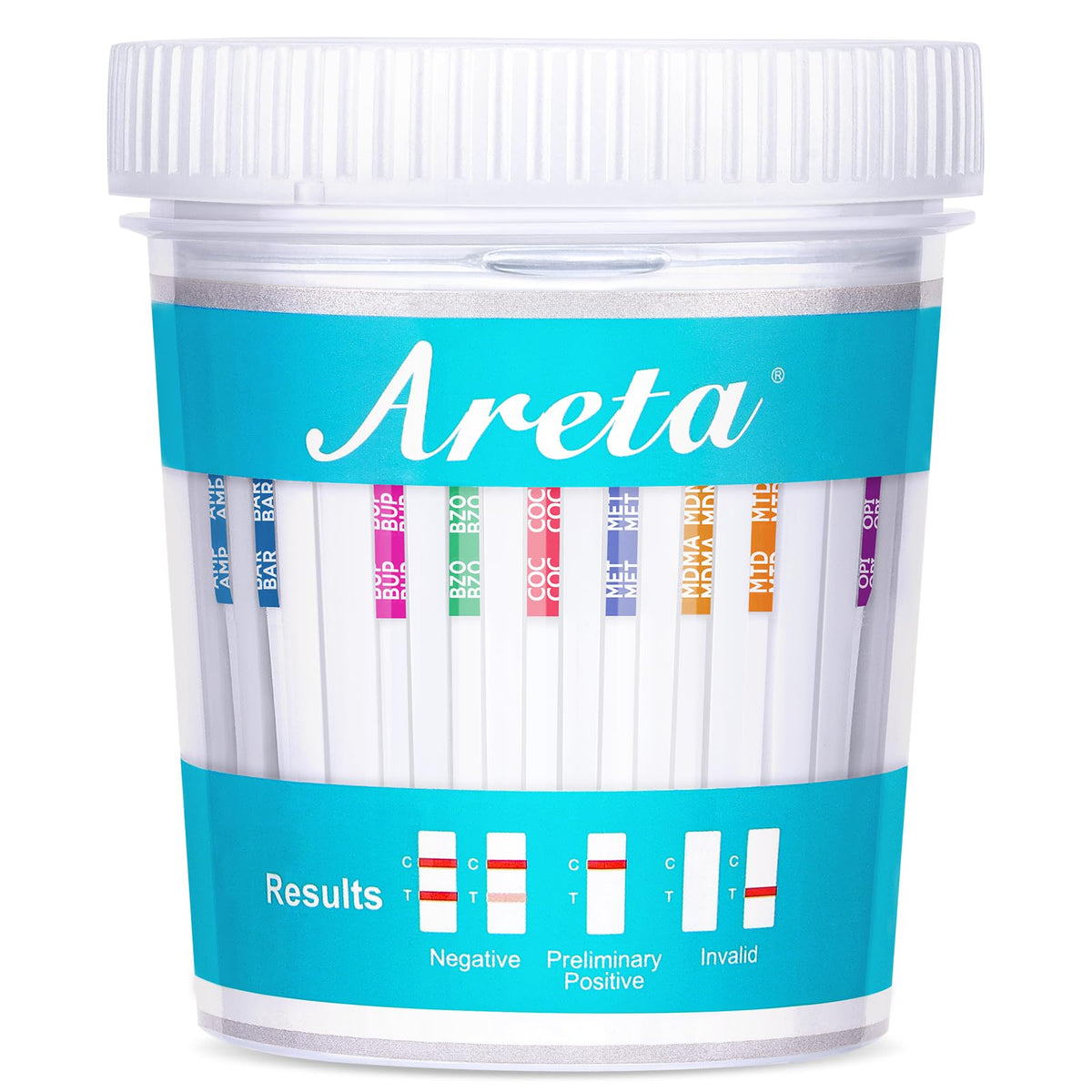 Areta 14-Panel At-Home Drug Test Cup package