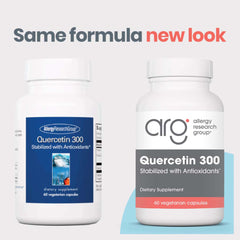 Quercetin 300 bottle label close-up