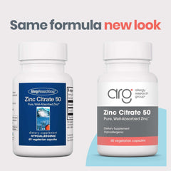 Hypoallergenic zinc citrate bottle on white background