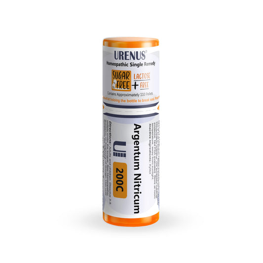 Front view of Argentum Nitricum 200C 110 Pellets bottle