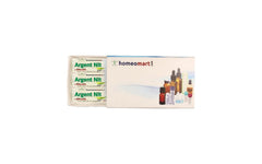 Argentum Nitricum 200C homeopathic pellets in sealed glass vial