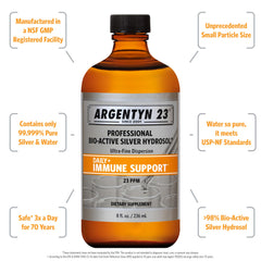 Argentyn 23 bio-active silver hydrosol 23 ppm close-up