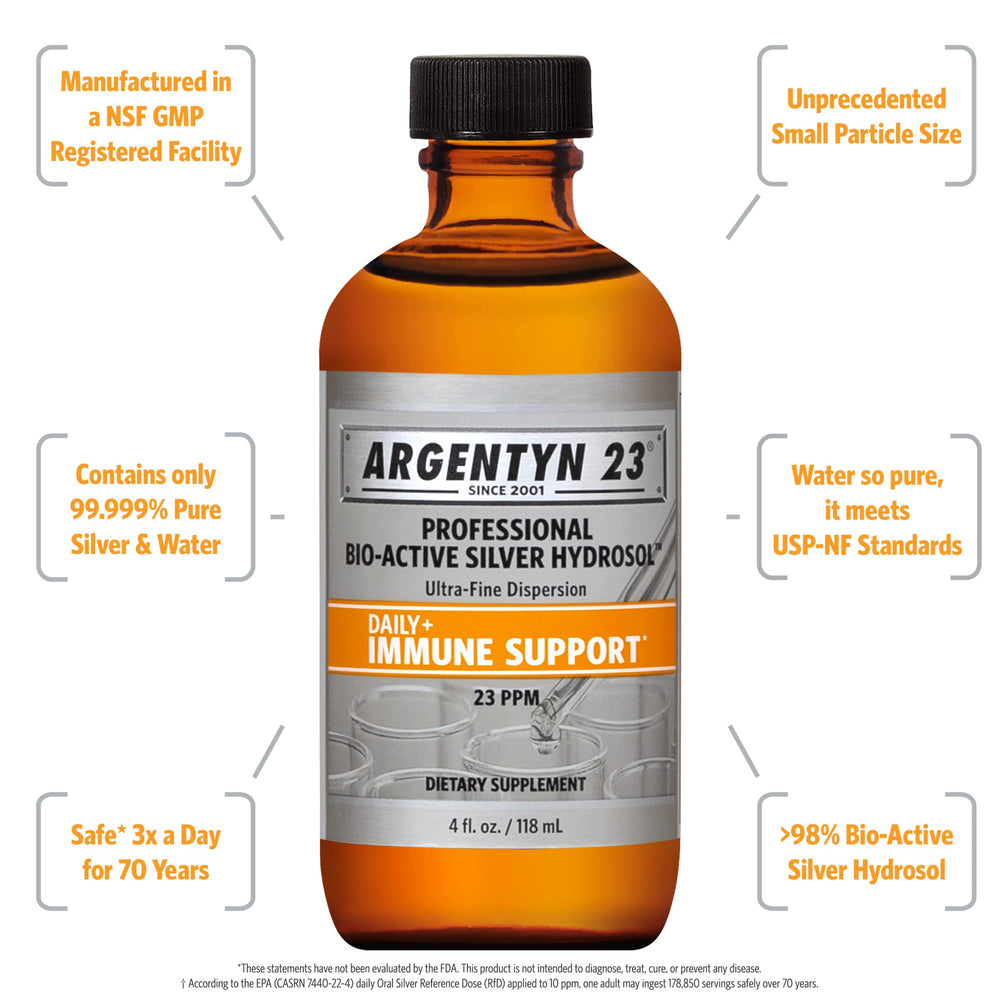 Argentyn 23 Professional Immune Support bottle side view