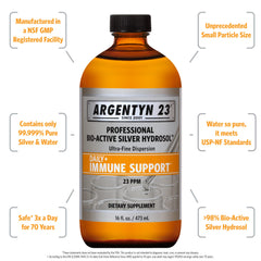 Argentyn 23 Professional Immune Support bottle – side view
