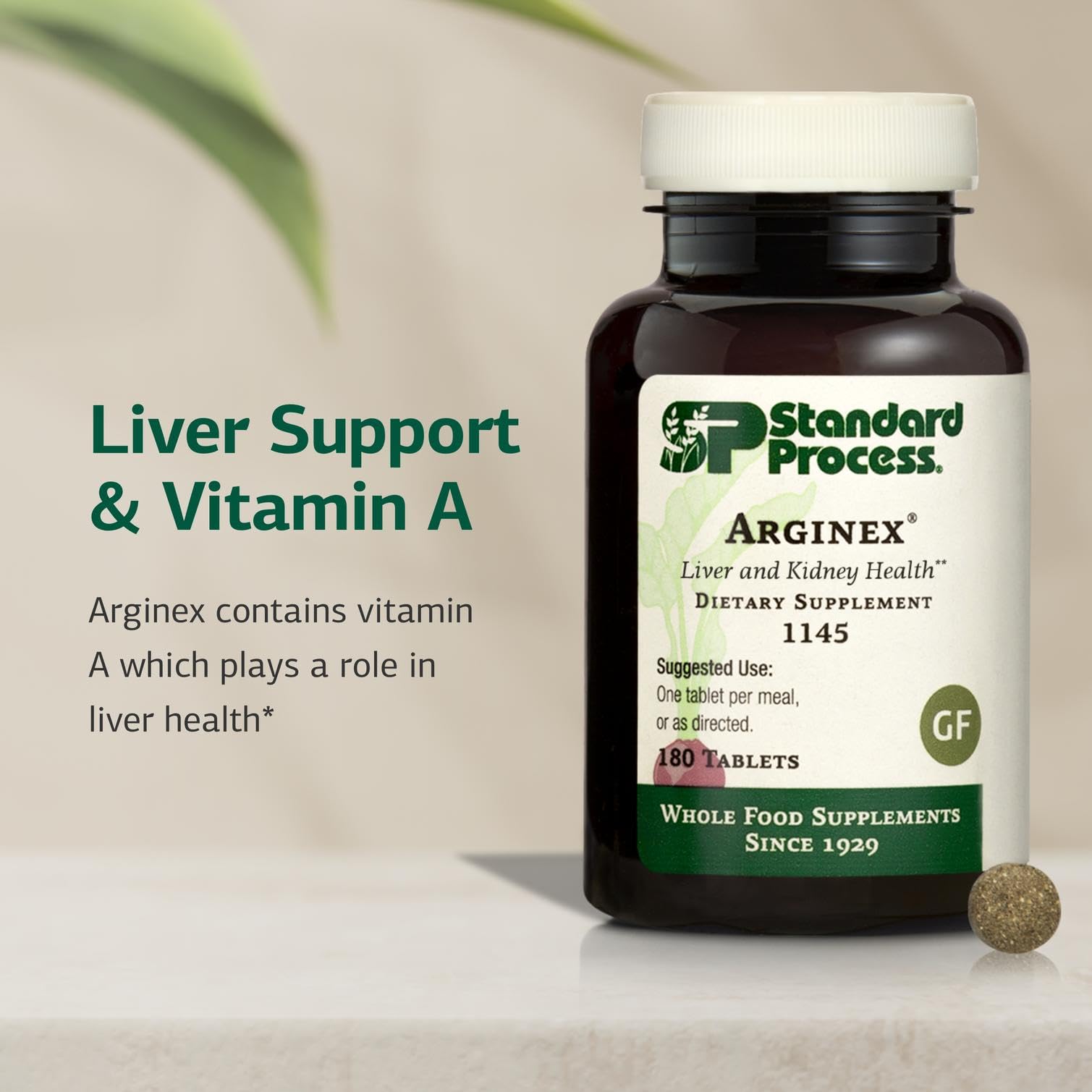 Graphic showing liver and kidney support benefits of Arginex