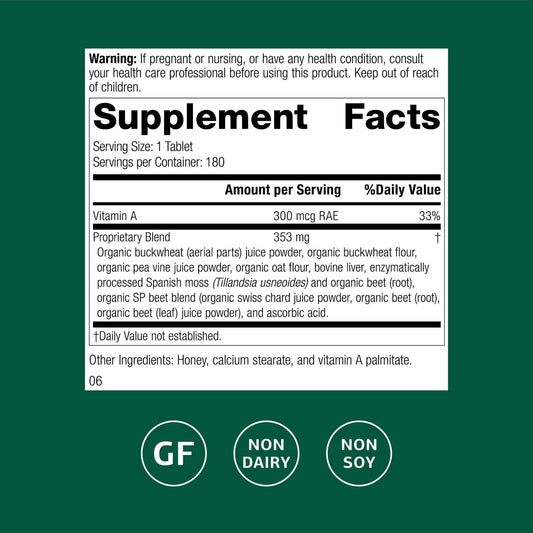Ingredient panel of Arginex with liver and kidney support nutrients