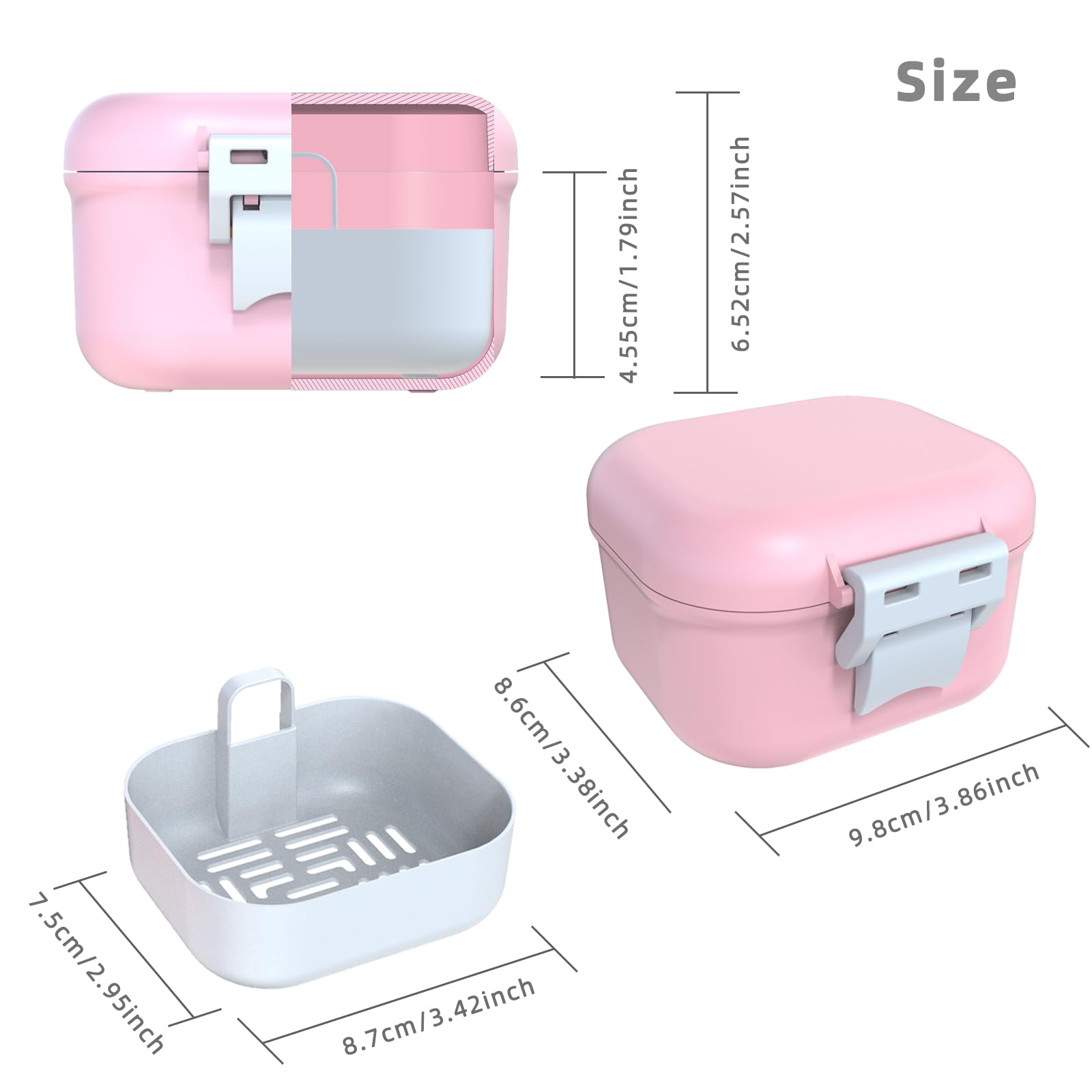 Durable 3mm plastic shell with metal hinge shaft