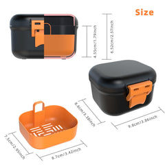 Internal capacity view of the ARGOMAX denture bath cup