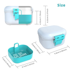 Compact interior of ARGOMAX denture bath cup showing capacity