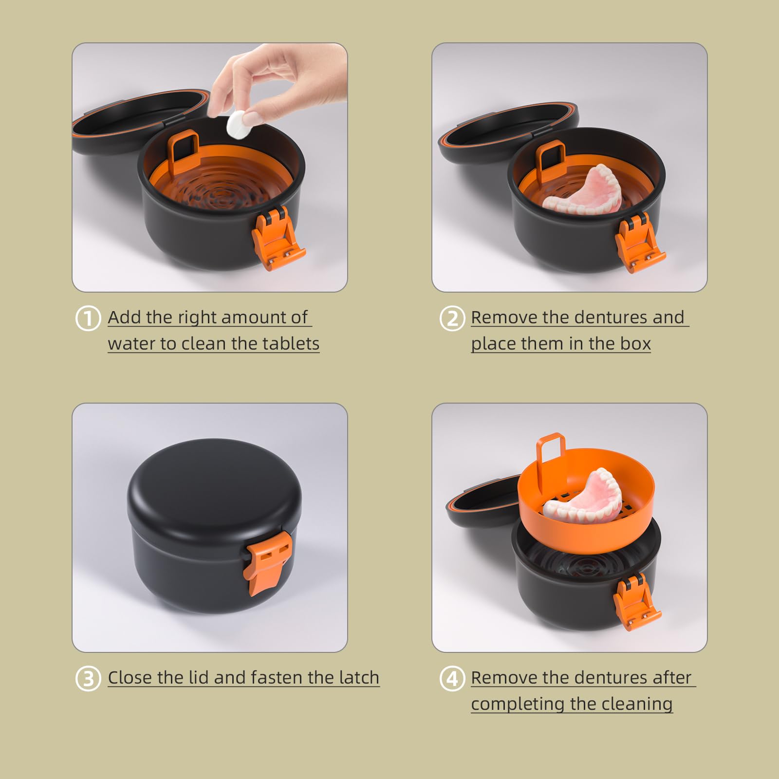 Lid with silicone seal and hinges - durability focus