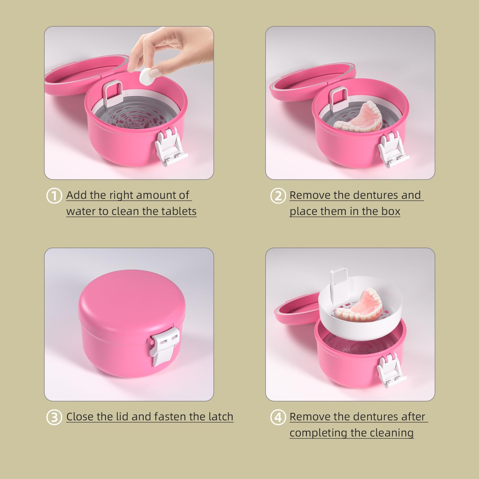 Denture case used for retainers, mouth guards and more