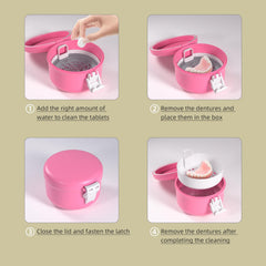 Denture case used for retainers, mouth guards and more