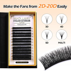 ARISON LASHES Blooming technique demo image for 3D fan creation