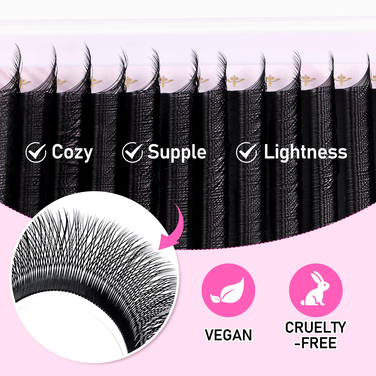 ARISON LASHES matte faux mink soft material: natural matte finish.