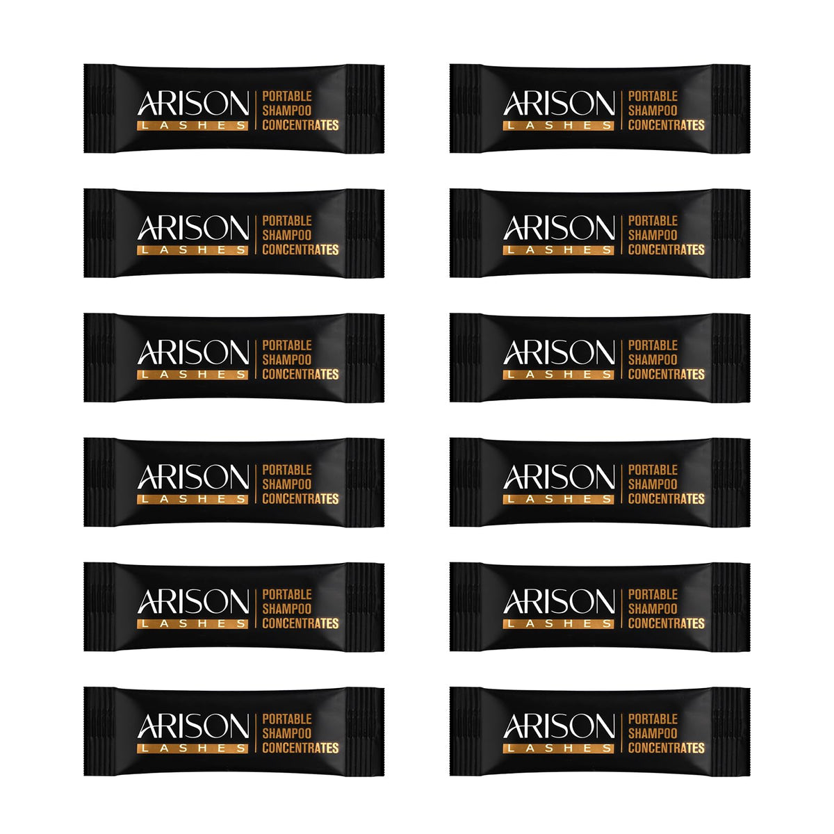 ARISON LASHES Shampoo Concentrate bottle closeup with gentle plant based formula for lash extensions