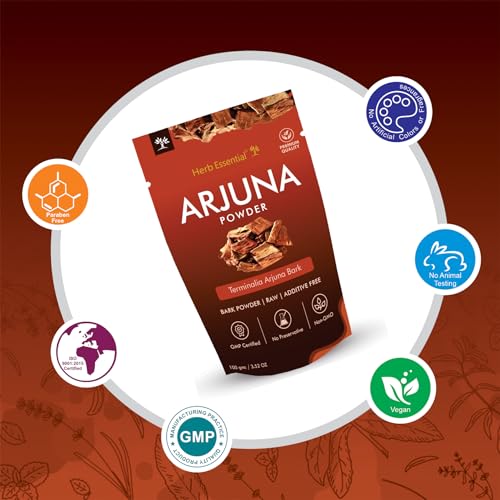Close-up texture of arjuna bark powder