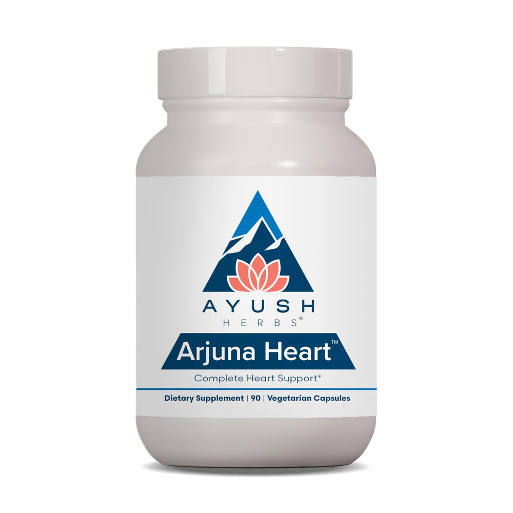 Ayush Herbs Arjuna Heart bottle label