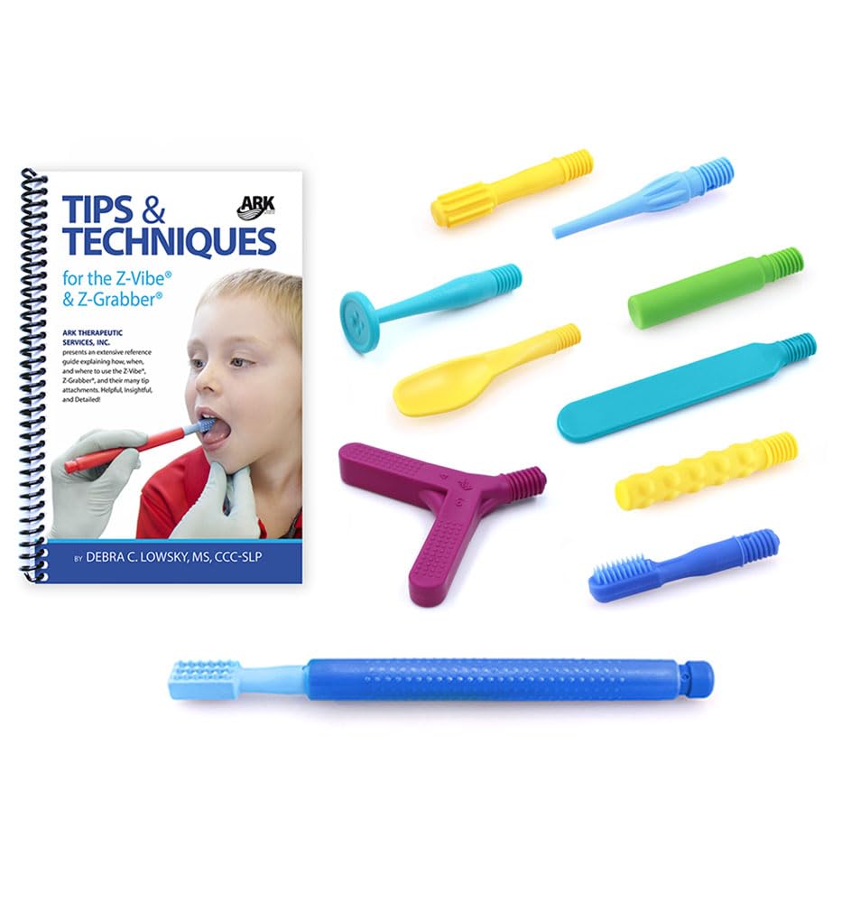 ARK's Z-Vibe Sensory Oral Motor Kit product image showing blue Z-Vibe with tips and storage case
