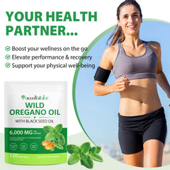 Label emphasizing 165mg Carvacrol per serving
