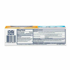 Close-up of product label: baking soda and peroxide