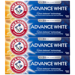 Arm and Hammer Advance Whitening Toothpaste travel size 0.9 oz 4-pack