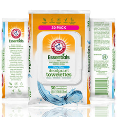 Arm & Hammer face and body wipes pack close-up for adults, convenient on-the-go cleansing.