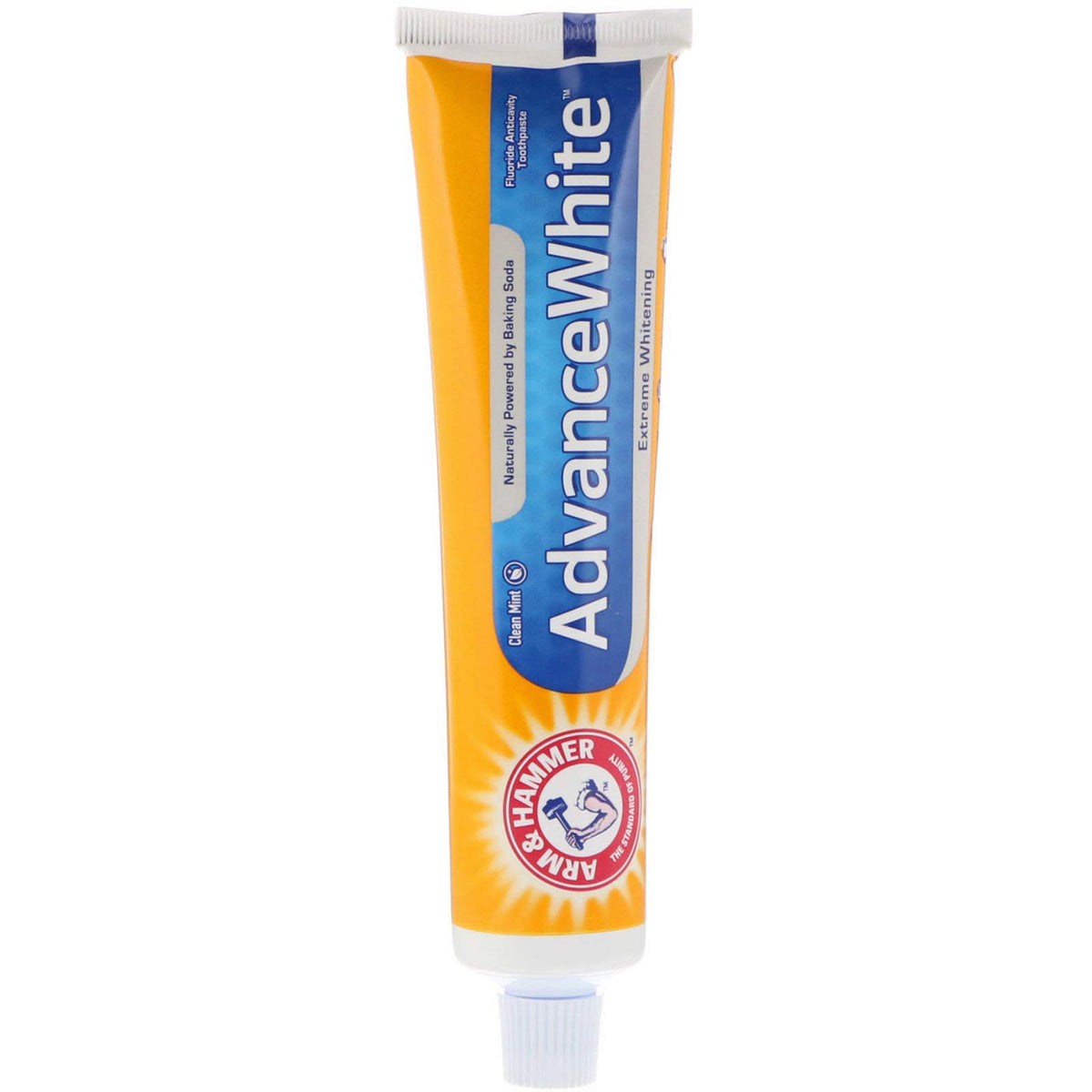 Arm & Hammer Advance toothpaste 6 oz front view with white tube