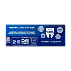 Two-pack packaging for ARM & HAMMER Advance White toothpaste