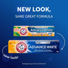 Six-pack packaging of ARM & HAMMER Advance White Toothpaste - Clean Mint