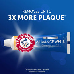 Minty whitening paste on a toothbrush showing foam