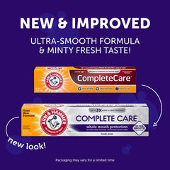 Packaging for Arm & Hammer Complete Care Stain Defense toothpaste