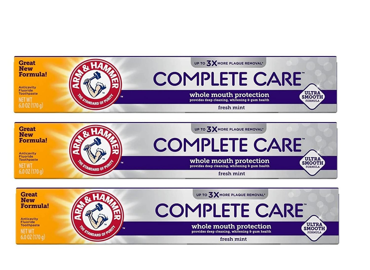 ARM & HAMMER Complete Care Toothpaste Fresh Mint tube front view
