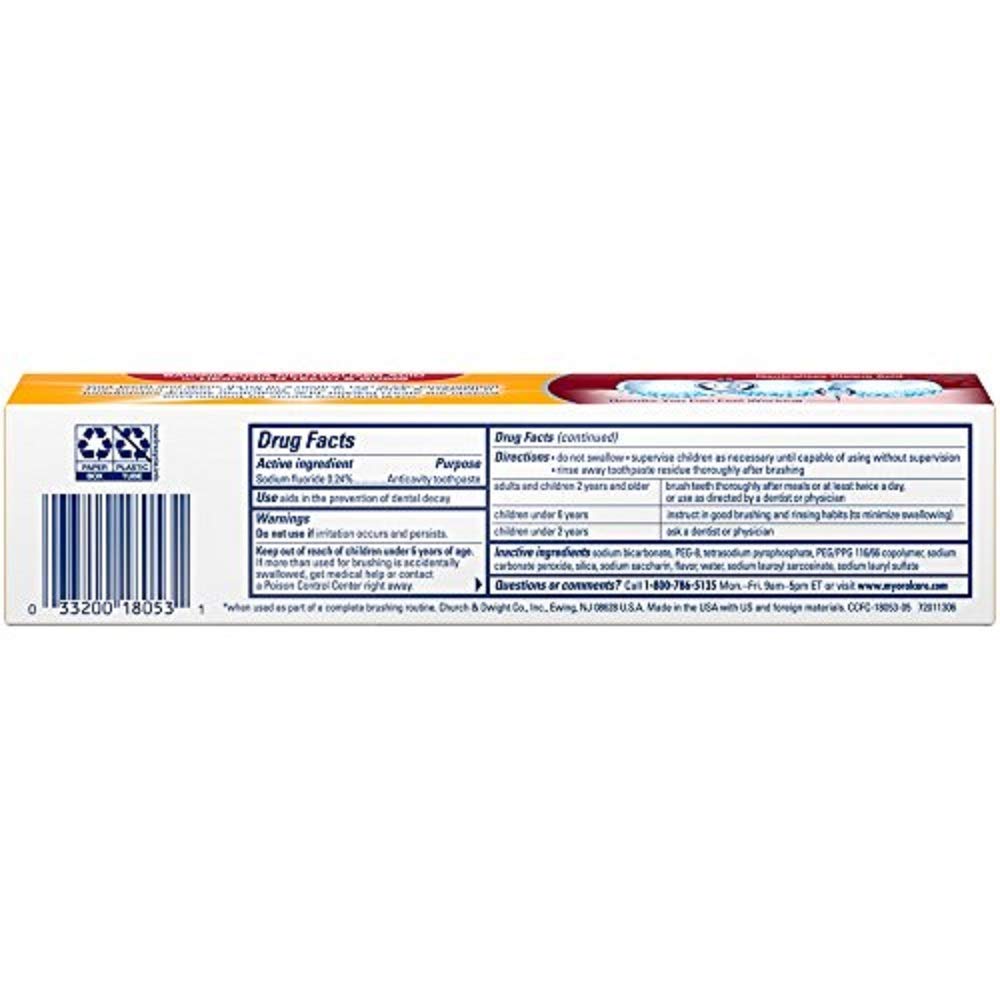 Pack of 4 ARM & HAMMER Complete Care toothpaste boxes with Fresh Mint – image 3