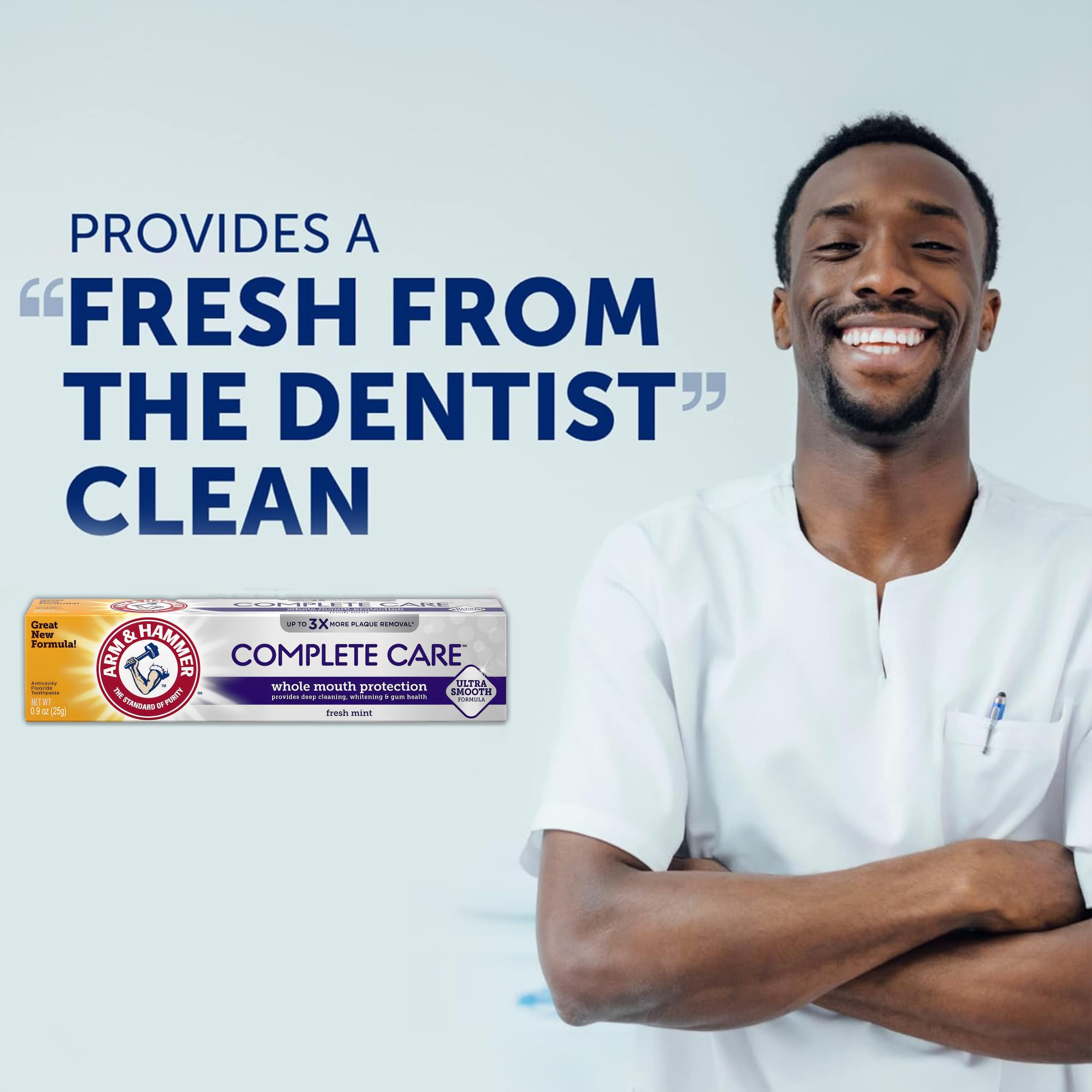 Fresh mint flavor ARM & HAMMER Complete Care toothpaste