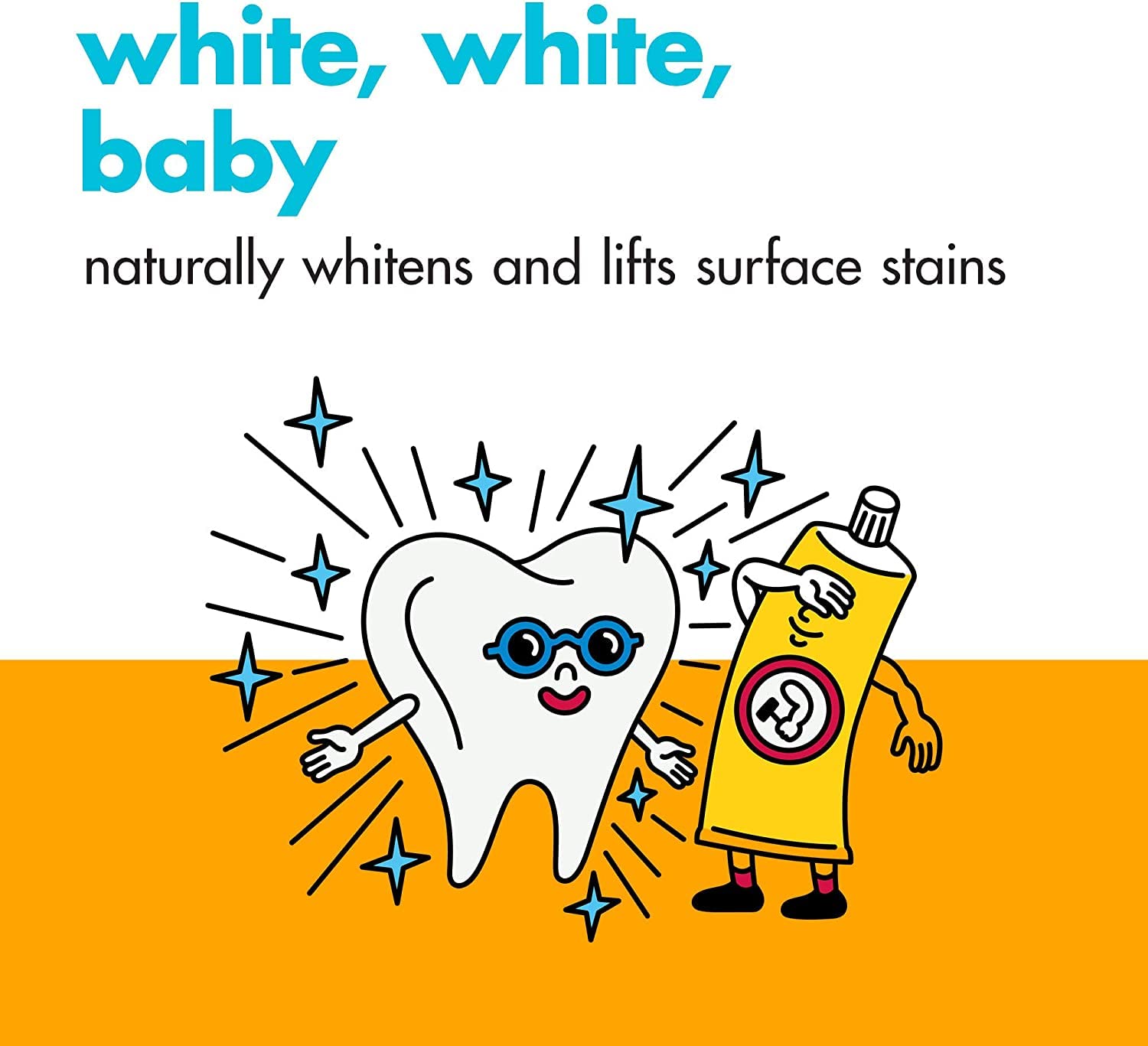 Close-up of toothpaste label showing Clean Mint flavor