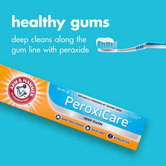 Peroxide whitening action noted on packaging