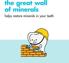 Fluoride cavity protection detail on label