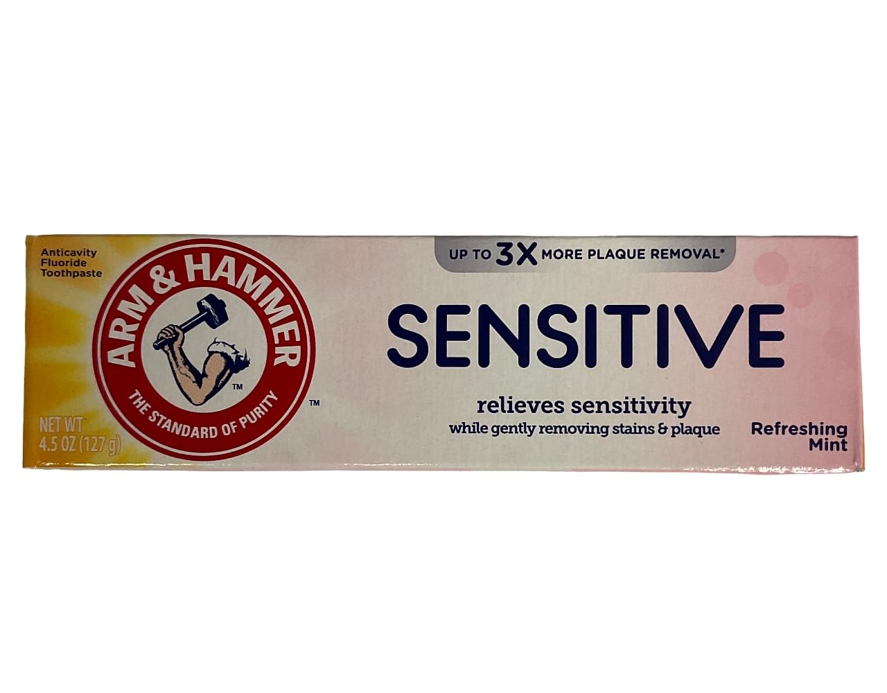 Arm & Hammer Sensitive Orajel Enamel Strengthening Toothpaste Frosted Mint 4.5 oz packaging
